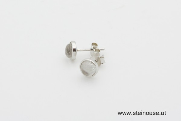 Ohrstecker Bergkristall  Silber 6mm